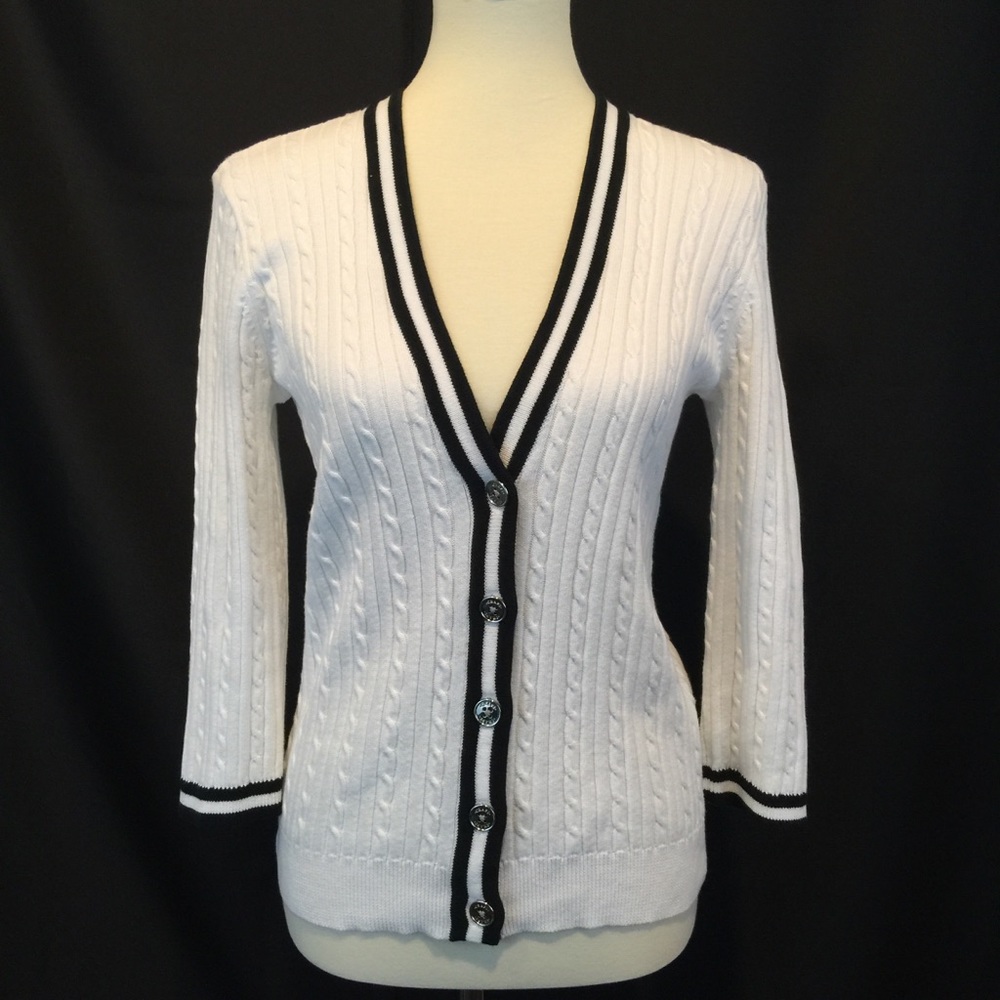 CHAPS Preppy Classic Cardigan